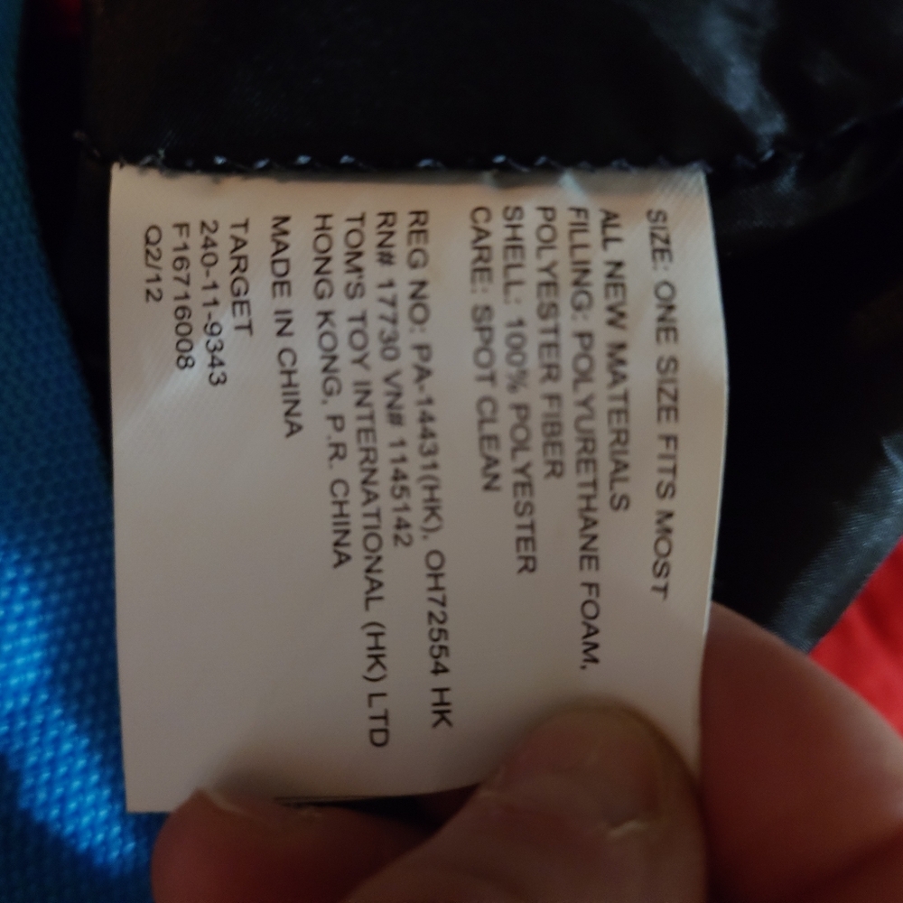 Target Red and Blue Racing Car Plush Costume For Kids! - Picture 7 of 7